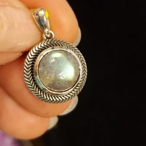 Malagasy Labradorite Sterling Silver Pendant NWT